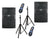 2 Peavey PVXP15 DSP 980W 15 Inch Powered Speakers 1.4" Driver+ Speaker Stand+ XLR Cable