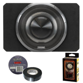 Alpine PWV-SB12 12" BassRev Powered Subwoofer Enclosure Bundle