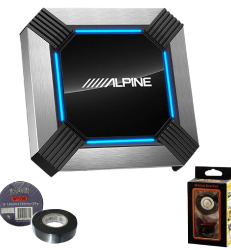 Alpine PXE-X121-12EV 12-Channel Hi-Res Digital Sound Processor and Amplifier Bundle