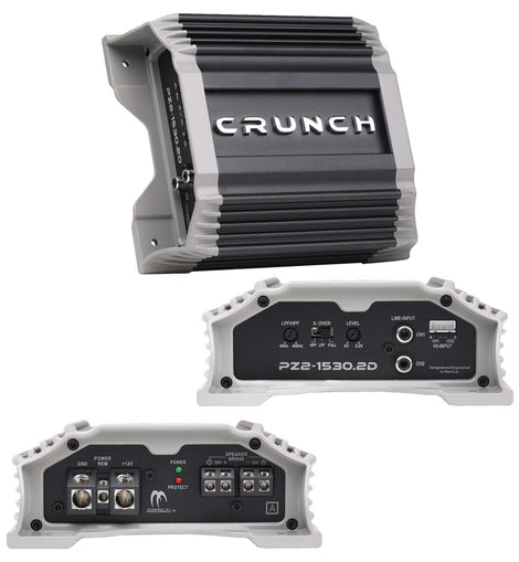 Crunch PZ2-1530.2D 1500 Watt Amplifier 2-Channel Car Audio Amplifier