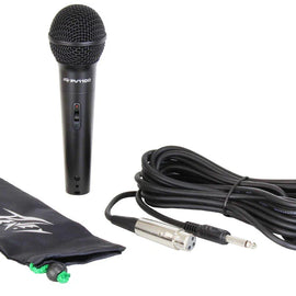 Peavey PVI100 1/4" Wired Dynamic Cardioid Microphone +Mic Clip+Cable+Mic Stand