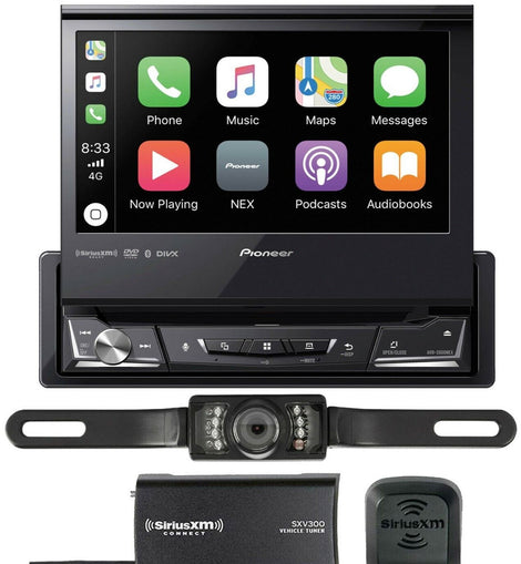 Pioneer AVH-3500NEX DVD Receiver w/SiriusXM Tuner & License Plate Backup Camera
