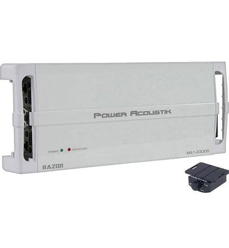 Power Acoustik MA1-2300D 2300W Class D Razor Series Monoblock Marine Amplifier