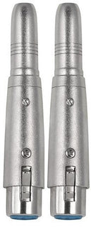 4 MR DJ QTXLRF1 XLR Female to 1/4" Stereo Female Adapter Converter Gender Audio Coupler