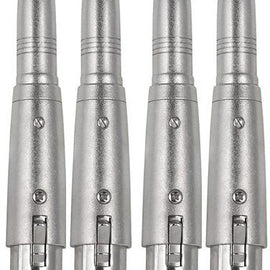 4 MR DJ QTXLRF1 XLR Female to 1/4" Stereo Female Adapter Converter Gender Audio Coupler