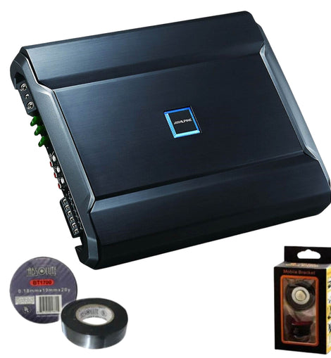 Alpine R-A90S 6/5/4/3 Channel Power Amplifier with staggered power Bundle