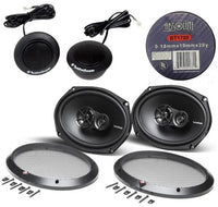 Rockford Fosgate R1T-S 1" Tweeter & R169X3 6” x 9” 3-Way Coaxial Speaker