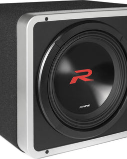 Alpine R2-SB12V-BNDL R2-SB12V 12" Enclosure S-A60M Amplifier RUX-KNOB.2 Remote