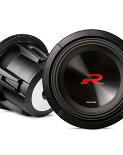2 Alpine R2-W12D4 Car Subwoofer 2250W Max, 750W RMS 12" R-Series Dual 4-Ohm Car Subwoofer