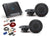 Alpine R2-S65 6.5" Coax speakers + R2-A60F 600W 4-Ch Amp + Wiring Amp Kit