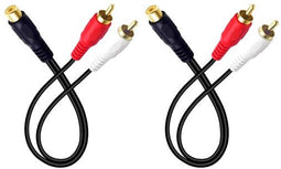 4 Absolute 1F2M RCA Interconnect Cable Wire Marine Car Amplifier Stereo Home Audio