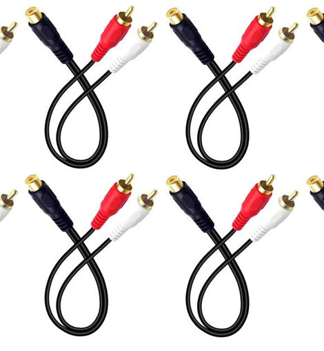 8 Absolute 1F2M RCA Interconnect Cable Wire Marine Car Amplifier Stereo Home Audio