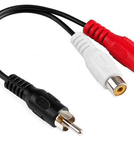 Absolute 2F1M RCA Interconnect Cable Wire Marine Car Amplifier Stereo Home Audio