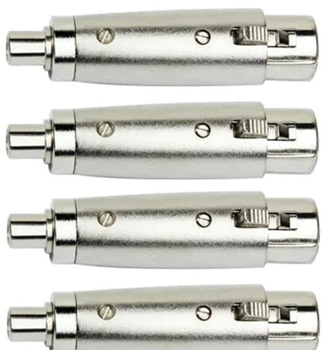 4 AT TRCAXLRF XLR Female to RCA Female Adapter Converter Gender Audio Coupler