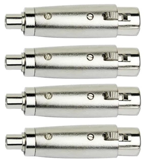 8 AT TRCAXLRF XLR Female to RCA Female Adapter Converter Gender Audio Coupler