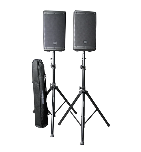 Gator Rok-It RI-SPKRSTDSET-200-AL Aluminum Tripod Speaker Stand Set with Bag