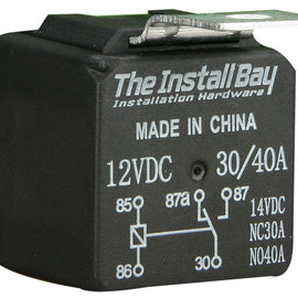 Install Bay RL3040 Economy 12 Volt 30/40 AMP Relay - Each