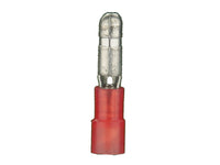 Install Bay RNMB Red Nylon Male Bullet Connector 22-18 Gauge .156