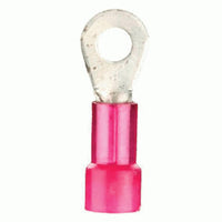 Install Bay RNRT38 Red Nylon Ring Terminal 22-18 Gauge 3/8 inch - Package of 100