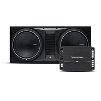 Rockford Fosgate P1-2X12 1000W Dual 12" Enclosure + P500X1bd Mono subwoofer amplifier