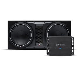 Rockford Fosgate Punch P1-2X12 & P500X1BD<BR/>1000W Peak Punch P1 Dual 12" Loaded Subwoofer Enclosure Ported