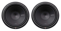 2 Rockford Fosgate P2D2-12 Punch P2 DVC 2 Ohm 12" 800W Subwoofer