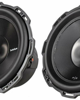 2 Rockford Fosgate Punch P3D4-15  Punch P3 15" car subwoofer with dual 4-ohm voice coils 1200-Watt Peak (600W RMS)