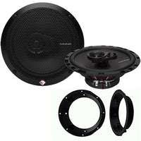 For Harley Touring Rockford Prime R165X3 Speaker Package & American Terminal Speaker Adapter Install Kit Stereo Radio