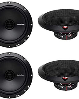 2 Pair Rockford Prime R1675X2 Speaker <BR/> 180W Peak 6-3/4" 2-Way PRIME Series Coaxial Car Speakers