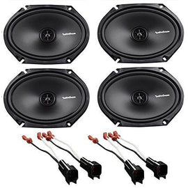 Rockford 6x8" Front+Rear Factory Speaker Replacement Kit For 2007 Ford Mustang