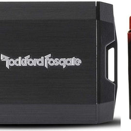 Rockford Fosgate T400X2AD 2Channel 400W Class AD Compact Amplifier + 8G Amp Kit