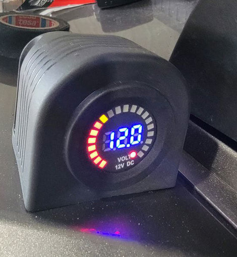 Race Sport Lighting RS50798 12V DC Volmeter Socket Volmeter Socket Input DC 12V Output :DC 5-15V
