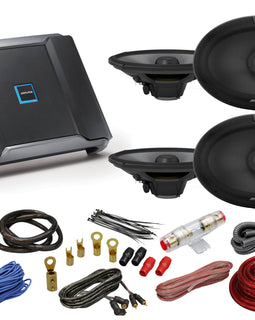 2x ALPINE R-S69.2 300w 6x9" Car Audio 2-Way Speakers+Alpine RA60F 4-Channel Amplifier