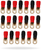 Patron P0GRT20 0 Gauge Gold Ring Terminal 20 Pack 1/0 AWG Wire Crimp Cable Red Black Boots 5/16