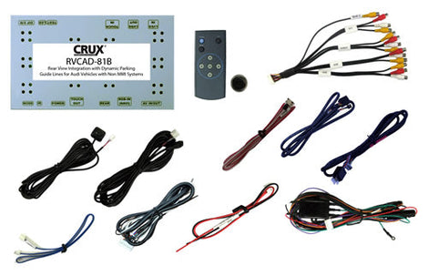 Crux RVCAD-81B  Rear-view Integration and Front Camera input for 2008 – 2014 Audi Vehicles w/Concert Radio and No MMi