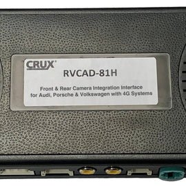 Crux RVCAD-81H Front & Rear View Integration Interface with AV Inputs for AUDI, PORSCHE and VOLKSWAGEN with 4G MIB/MIB1 & PCM4/4.1 Systems