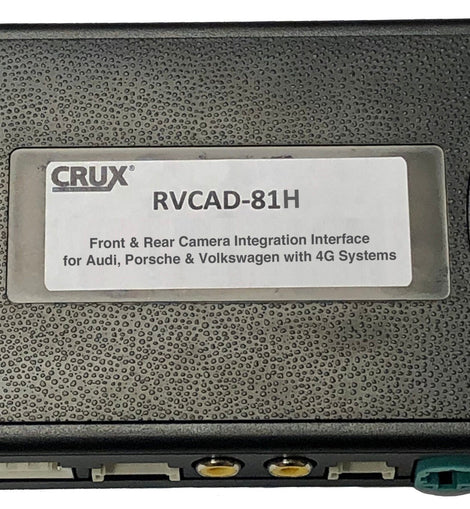 Crux RVCAD-81H Front & Rear View Integration Interface with AV Inputs for AUDI, PORSCHE and VOLKSWAGEN with 4G MIB/MIB1 & PCM4/4.1 Systems