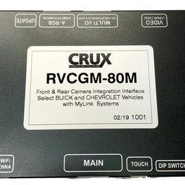 Crux RVCGM-80M  Front & Rear Camera Integration Interface for Select Chevrolet and Buick Vehicles with 7” MyLink Systems