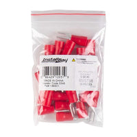 Install Bay RVST88 Red Vinyl Spade Wire Terminals 8 Gauge #8 Package of 25