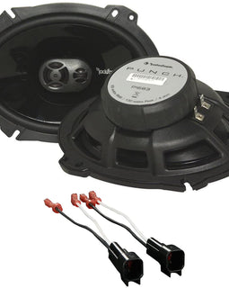 Rockford Fosgate P1683 6x8" Rear Speaker Replacement Kit & Absolute USA AS5600 Speaker Harness for 1999-2002 Lincoln Navigator