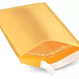 BM Paper 500Pcs Yellow Poly Bubble Mailers 6x10 Inch Padded Envelopes Bulk #0 Bubble Lined Wrap Polymailer Bags for Shipping Packaging Mailing Self Seal