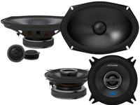 Alpine S-Series S-S69C 6"X9" 2-Way Component Speaker & S-S40 4" Coaxial Speakers