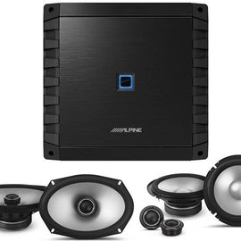 Alpine S2-S65C 6.5" Component Set S2-S69 6x9" Coaxial Speaker S2-A36F Amplifier