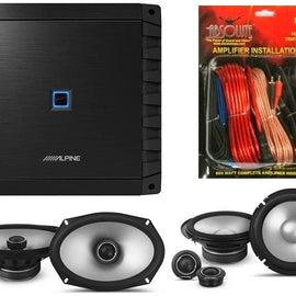 Alpine S2-S65C 6.5" Component, S2-S69 6x9" Speaker S2-A36F Amplifier, KIT10 Kit