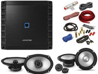 Alpine S2-S65C 6.5" Component S2-S69 6x9" Speaker S2-A36F Amplifier KIT4 AMP Kit