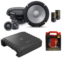 Alpine S2-A36F Compact 4-CH Amplifier & 6.5" Speakers Component Package