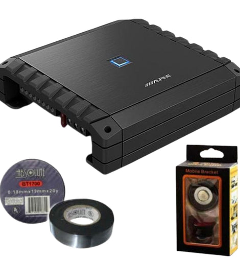 Alpine S2-A36F 600W Next Generation Class-D 4-Channel Car Amplifier Bundle