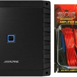 Alpine S2-A36F S-Series Class-D 4-Channel Car Amplifier & KIT10 Installation AMP Kit