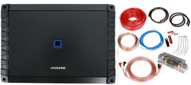 Alpine S2-A55V S-Series 5-Channel 540 Watts Car Audio Amplifier + 0 Gauge Amp Kit