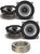 2 Pair Alpine S2-S50 Car Audio 5 1/4" 340W Speakers + 20' Speaker Wire Package